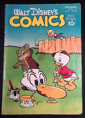 #ad Walt Disney#x27;s Comics amp; Stories Vol.6 #12 Golden Age Comic 1946 Sep Carl Barks VG GBP 99.99