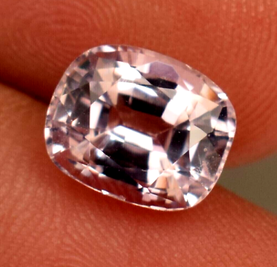 #ad AAA 7.70 CT Natural Brazil Light Pink Morganite Cushion Cut Loose Gemstone Ring $35.99