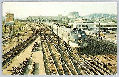 #ad Camp;O Bamp;O C.U.T. Amtrak No. 2 Cincinnati Union Terminal Train Locomotive Postcard $5.99