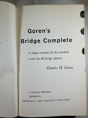 #ad Goren#x27;s Bridge Complete Charles H. Goren HC 1963 $5.49
