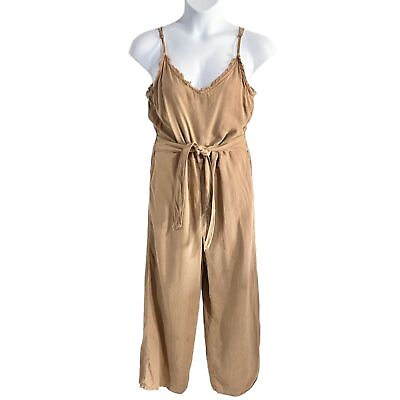 #ad Cloth and Stone Smocked Back Cami Jumpsuit L $40.00