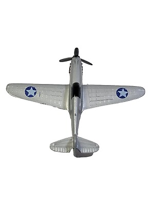 #ad Dyna Flites P 40 Flying Tiger SILVER 3quot; Diecast A136 Black Canopy $14.00