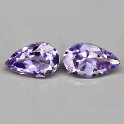 #ad 1.42Ct. Natural Amethyst Purple Pear Brazil Gorgeous Gem Ravishing For Jewelry $24.99