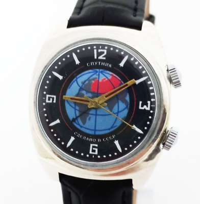 #ad Poljot Alarm Sputnik Satellite Signal wristwatch Rare Soviet Ussr watch #36 $99.00