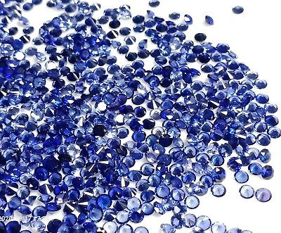 #ad Beautiful Blue Sapphire 3.50mm Round Cut Stone Loose Gemstone For Jewelry Making $49.99
