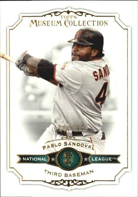 #ad 2012 GIANTS Topps Museum Collection Green #77 Pablo Sandoval 199 $1.50