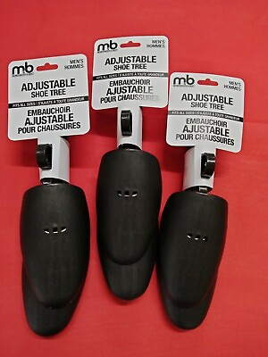 #ad SHOE TREES MENS ADJUSTIBLE PLASTIC 12 PAIR LOT Ship from USA Mamp;B Brand $33.00