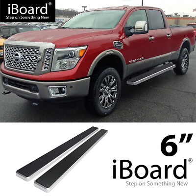 #ad APS Running Board Side Step 6in Silver Fit Nissan Titan Crew Cab 04 24 $219.00
