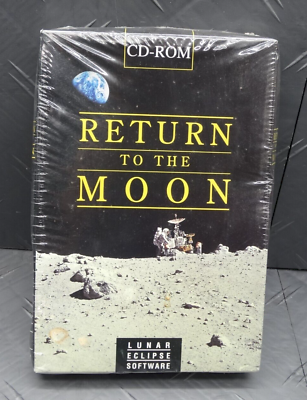 #ad Return To The Moon Lunar Eclipse Software CD Rom 1994 Factory Sealed New Vintage $25.99