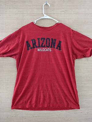 #ad Blue 84 Arizona Wildcats Mens Shirt Red Large Cotton Polyester Short Sleeve NCAA $1.97