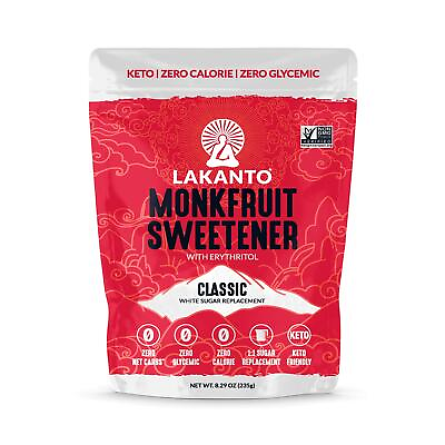 #ad Lakanto Classic Monk Fruit Sweetener with Erythritol White Sugar Substitute... $8.93
