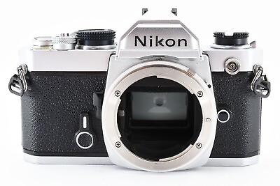 #ad 🌸 Near MINT 🌸 Nikon FM Silver 35mm SLR Film Camera Body From Japan #1322 $129.99