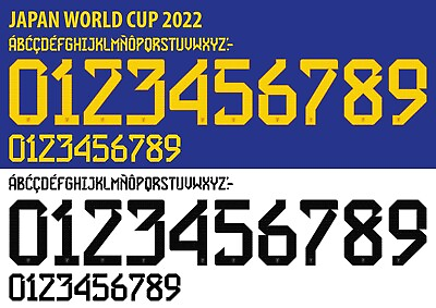 #ad Nameamp;Number Set For Japan World Cup 2022 Home Away Football Soccer Nameset $14.99