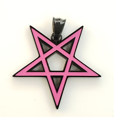 #ad Pentagram Pink goth punk occult pagan satanic ritual alt pendant $20.00