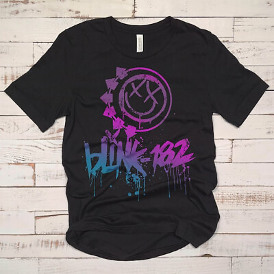 #ad Blink 182 Band Music T Shirts Vintage Short Sleeve Cotton Tee Shirt Men Women $21.99