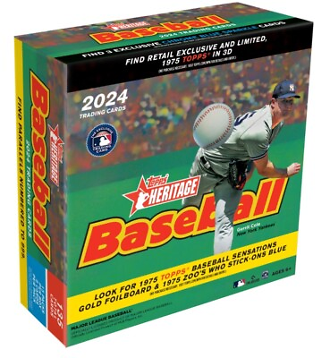 #ad 2024 Topps Heritage Baseball Mega Monster Box Free shipping Great Deal $49.95
