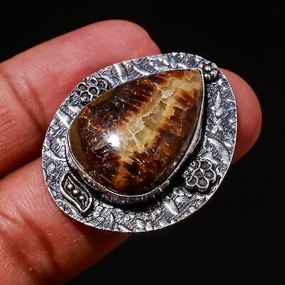 #ad Septarian Loose Gemstone Handmade Fashion Silver Plated Jewelry Ring 8quot; PG 613 $6.59