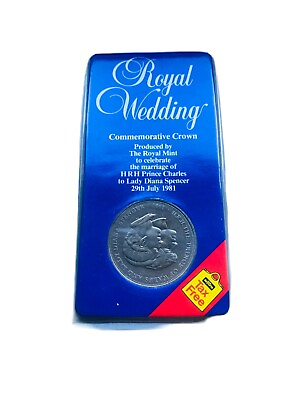 #ad 1981 Vintage Collectible Coin Diana Charles Royal Wedding Original Cover Limited GBP 9.90