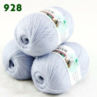 #ad Sale 3BallsX50gr LACE Acrylic Wool Cashmere Hand Rugs knitting Blanket Yarn 928 $15.65