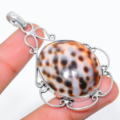#ad Sea Shell Gemstone Handmade 925 Sterling Silver Jewelry Pendant 2.48quot; $5.99