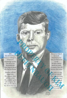 #ad 11quot; X 17quot; original print quot;John F. Kennedyquot;{$30 each print $30.00