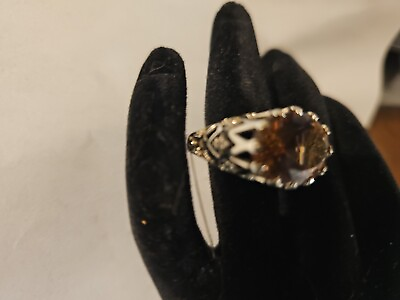 #ad Genuine Silver 925 TGGC Gem Stone Ring unusual color $12.95