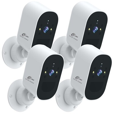 #ad XVIM Security Cameras Wireless 4MP 2K Wi Fi Battery Powered Spotlight Home Cam $104.49