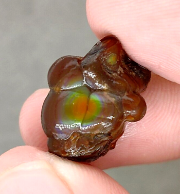 #ad 16 Ct Beautiful Iridescent Window Mexican Fire Agate Rough Specimen $16.00