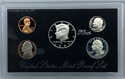 #ad 1997S US President JFK Proof Silver Half Dollar Quarter US Coin SET of 5 i114456 $268.65