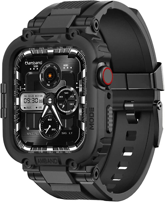 #ad Bands Compatible with Apple Watch 8 7 45Mm M1 Sport Series Rugged Case $45.99