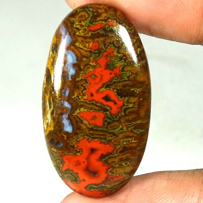 #ad 100% Natural Morocco Seam Agate Oval Cab AAA Gemstones 22.70Cts 18x 32x 04mm $10.99