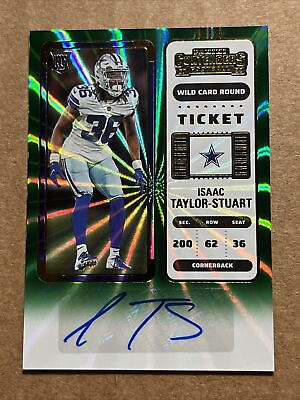 #ad Isaac Taylor Stuart 2022 Contenders Wild Card Round Rookie Ticket Auto. RC. $17.95