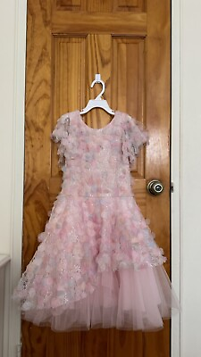 #ad $205 Zoe Ltd Girls Pink Peach Dress Size 12 $100.00