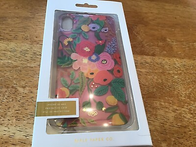 #ad Rifle Paper Co. iPhone XS Max Protective Case Garden Party Blush BEAUTIFUL $8.00