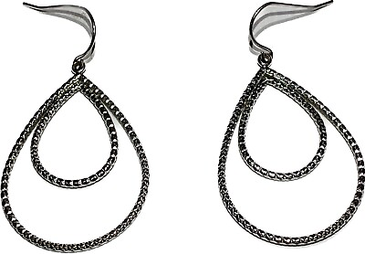 #ad Double Teardrop Dangle Drop Earrings $19.99