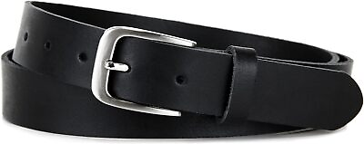 #ad Genuine Leather Belt for Men Black Classic 1.2quot; MADE IN GERMANY $34.33
