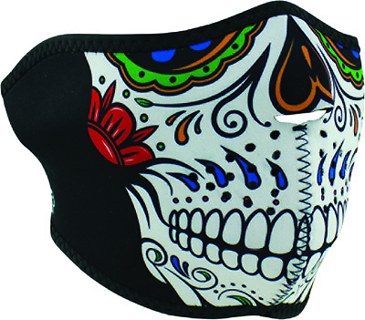 #ad 2quot; Half Face Mask For WNFM413H Neoprene Muerte Skull One Size Fits Most; 26 5104 $26.80