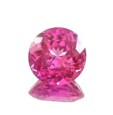 #ad AAA 4 Ct Grade Natural Ceylon Pink Sapphire Round Cut Loose Gemstone M10 $14.99