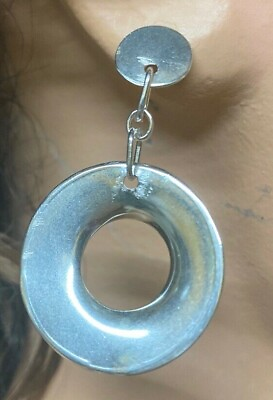 #ad silver earrings dangle $15.00