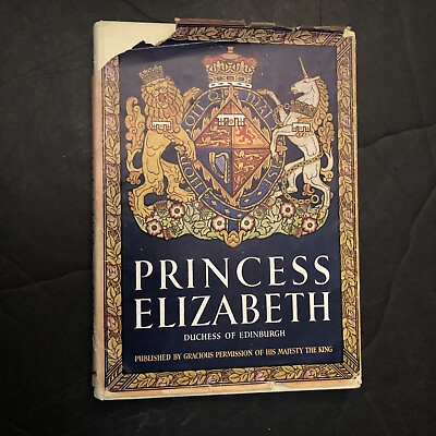 #ad Vintage PRINCESS ELIZABETH Duchess of Edinburgh 1950 U.K. Hardcover $19.95