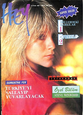 #ad Samantha Fox COVER Sylvester Stallone Sabrina Europe Magazine 1988 complete $40.00