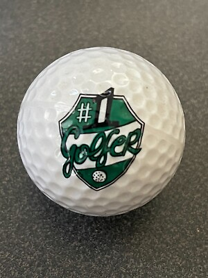 #ad 1 #1 Golfer Logo Golf Ball {Bg 8 AS} $4.99