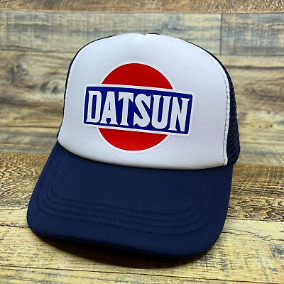 #ad Datsun Mens Trucker Hat Blue Snapback Car Vintage Logo Retro Baseball Cap $19.99