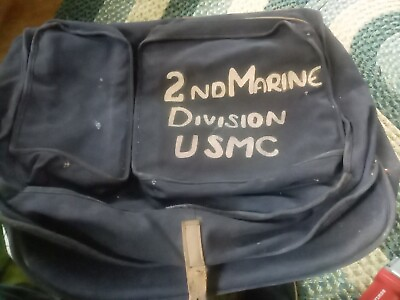#ad Vintage 2nd Marine Division Travel Bag $30.00
