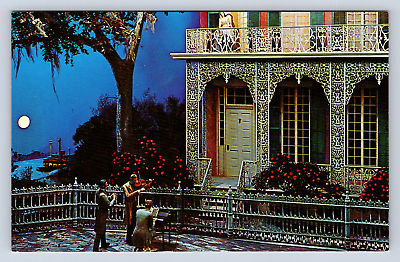 #ad Vintage PostcardOpen Thy Lattice Love Stephen Foster Museum White Springs FL $4.00