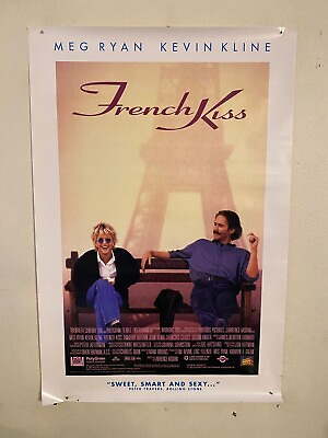 #ad Poster: French Kiss 1995 : Meg Ryan Kevin Kline: original movie VHS DVD promo $22.99
