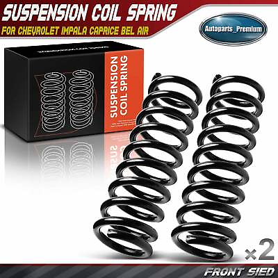 #ad 2Pcs Front Coil Springs for Chevy Impala Caprice Bel Air Biscayne Sedan Delivery $75.99