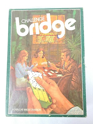 #ad Vintage Challenge Bridge A Duplicate Bridge Diversion by 3M Board Game 1973 $35.96