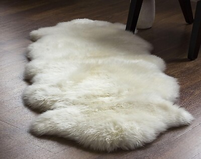 #ad Double Pelt Sheep Skin Rug Ivory Sheep skin rug 2 x 6 Australian Sheepskin Rug $100.00