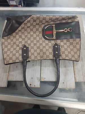 #ad Vintage Gucci Tote with Magnetic Close in Beige with Dustbag $400.00